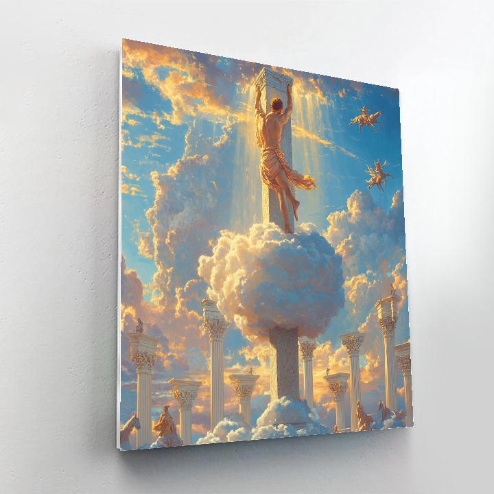 Hercules Cloud Training Arena Disney Inspired painting number kit