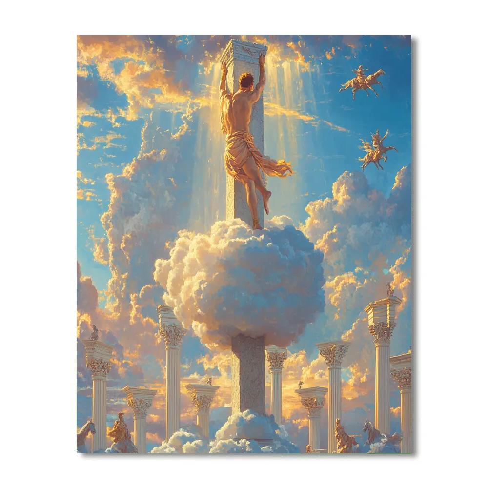 Hercules Cloud Training Arena Disney Inspired painting number kit