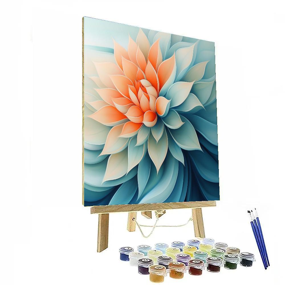 Georgia O Keeffe Inspired Ocean Flower Painting by numbers kit
