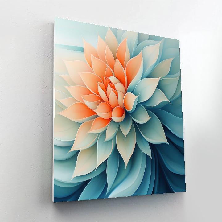 Georgia O Keeffe Inspired Ocean Flower Painting by numbers kit