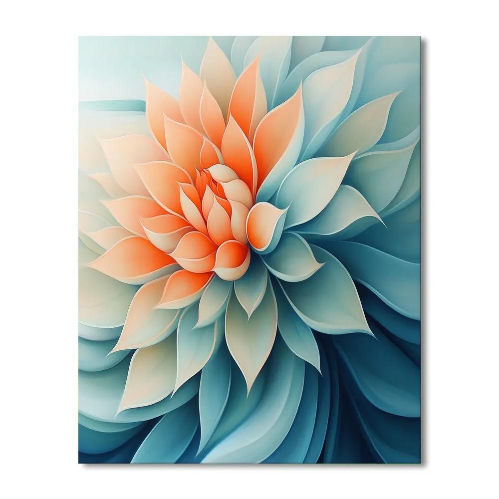 Georgia O Keeffe Inspired Ocean Flower Painting by numbers kit