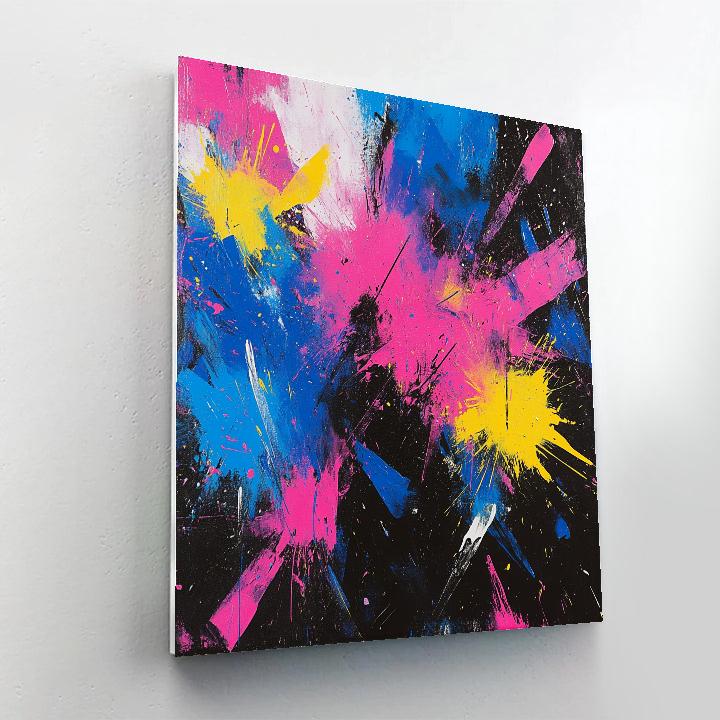 Jackson Pollock Inspired Festival Night Painting by numbers kit