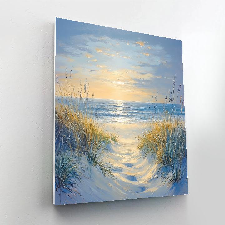 Claude Monet Inspired Coastal Dunes DIY paint by numbers