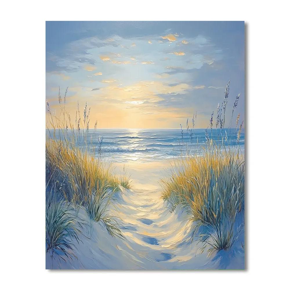 Claude Monet Inspired Coastal Dunes DIY paint by numbers