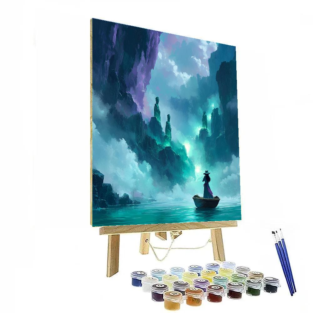 Raya Dragon River Boat Watch Disney Inspired paint by color