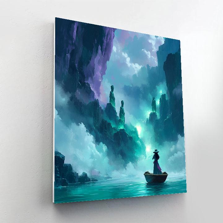 Raya Dragon River Boat Watch Disney Inspired paint by color