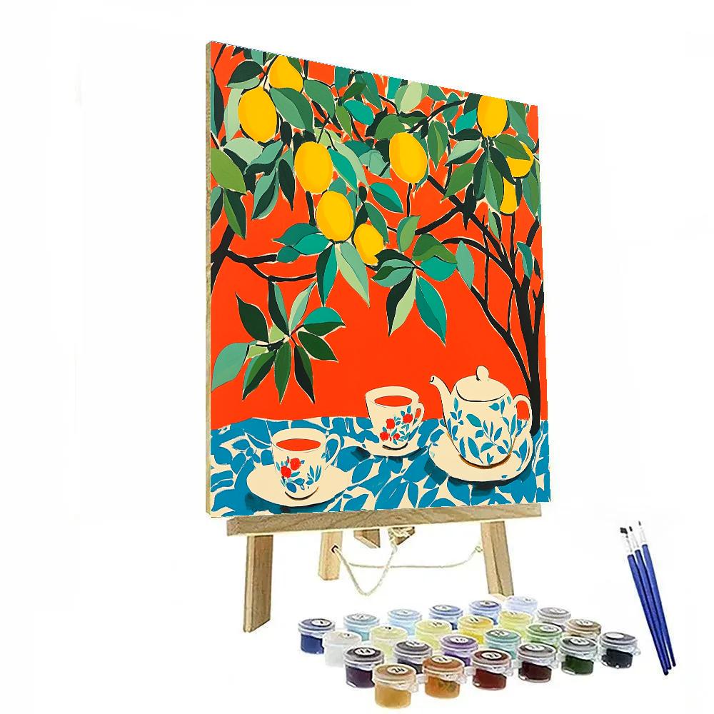 Henri Matisse Inspired Tea Garden Numbered painting kits
