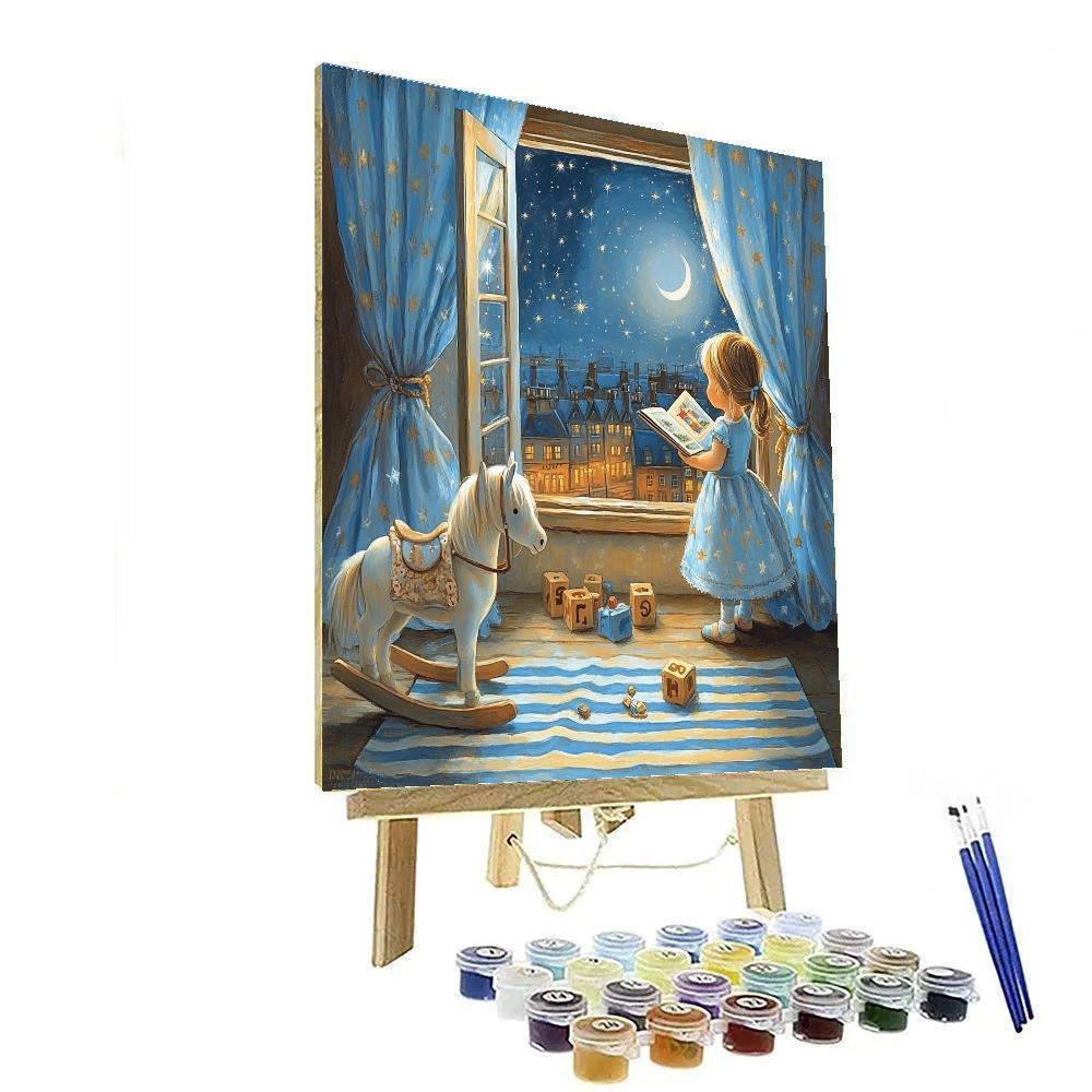 Wendy Darling Nursery Star Story Disney Inspired paint by number