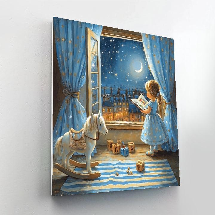Wendy Darling Nursery Star Story Disney Inspired paint by number