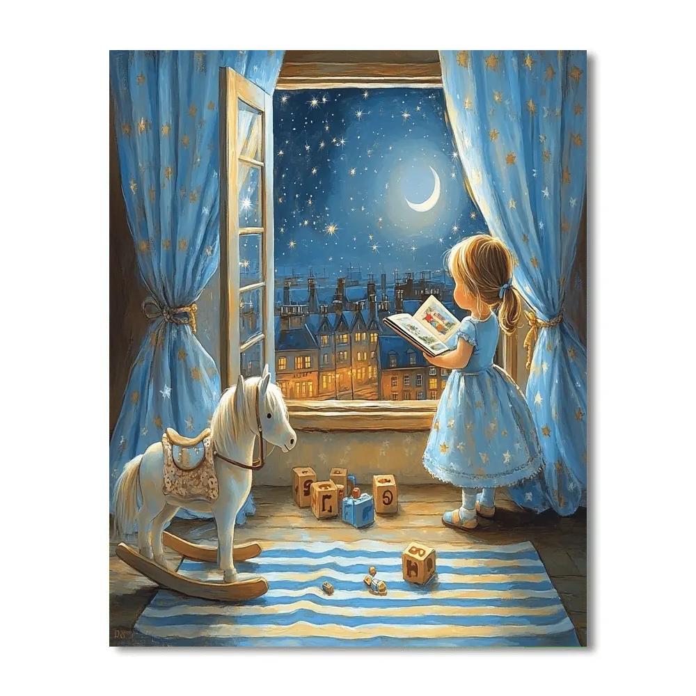 Wendy Darling Nursery Star Story Disney Inspired paint by number