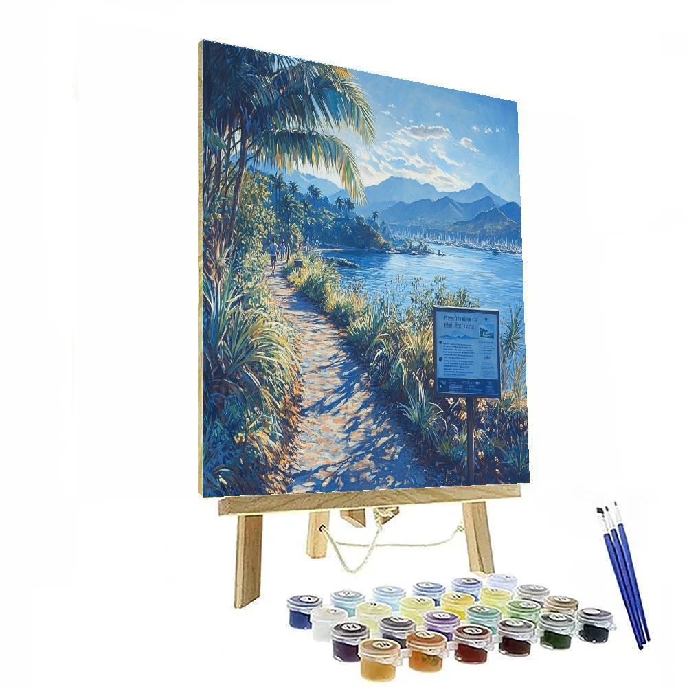 Pearl Harbor Waterfront Trail Honolulu United States Numbered painting kits