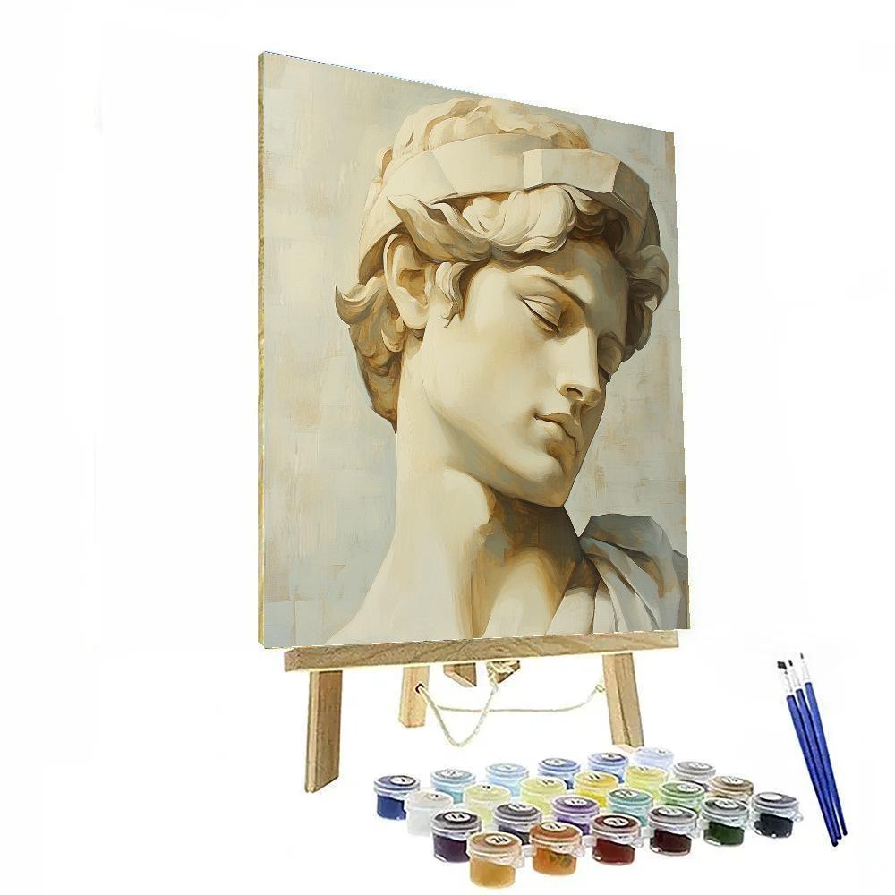 Michelangelo Inspired Marble Study Numbered painting kits