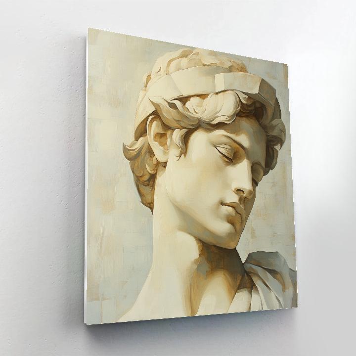 Michelangelo Inspired Marble Study Numbered painting kits
