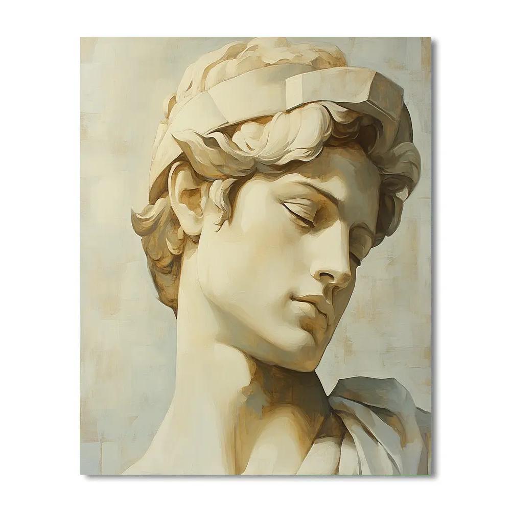 Michelangelo Inspired Marble Study Numbered painting kits