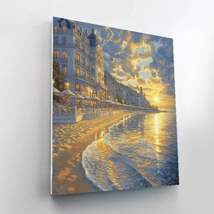La Concha Seafront Bay San Sebastian Spain Numbered painting kits