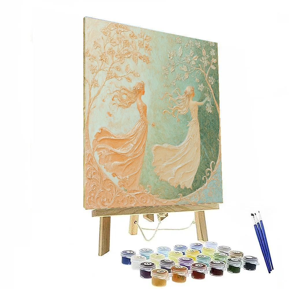 Botticelli Inspired Spring Grove paint by color