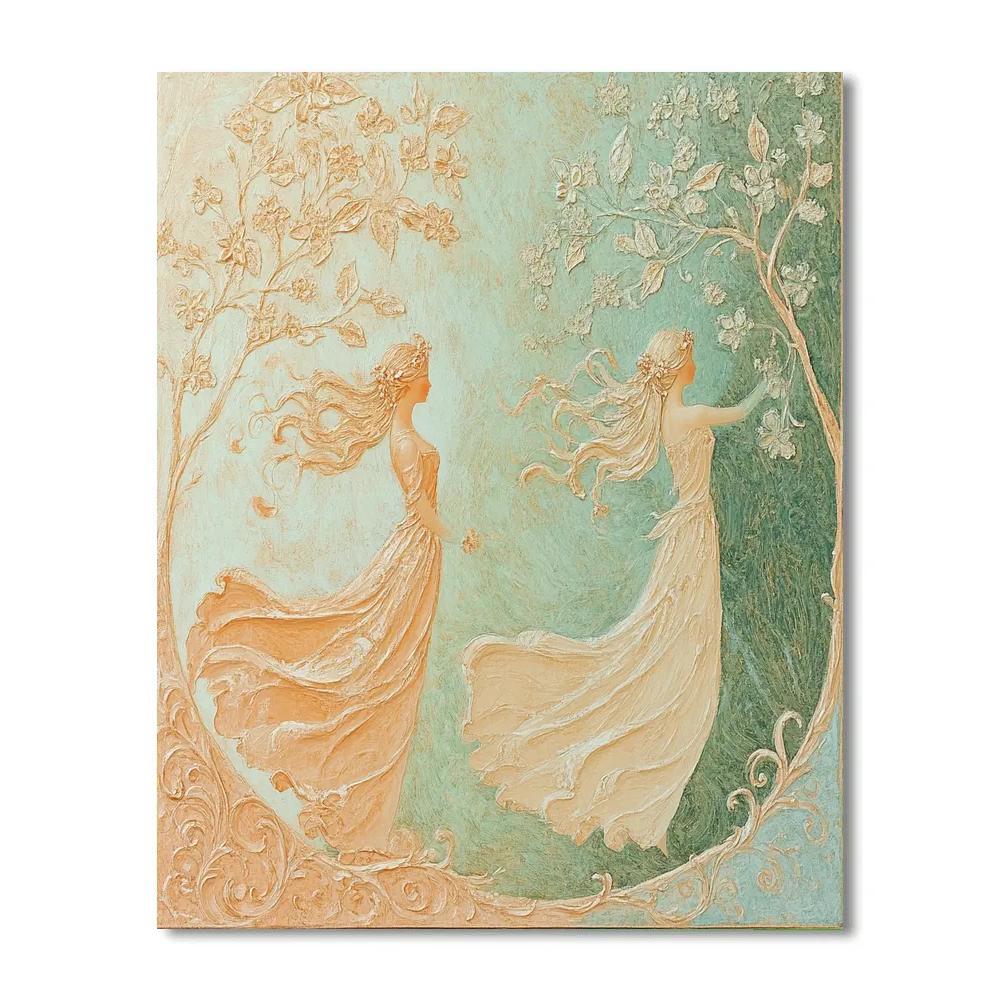 Botticelli Inspired Spring Grove paint by color