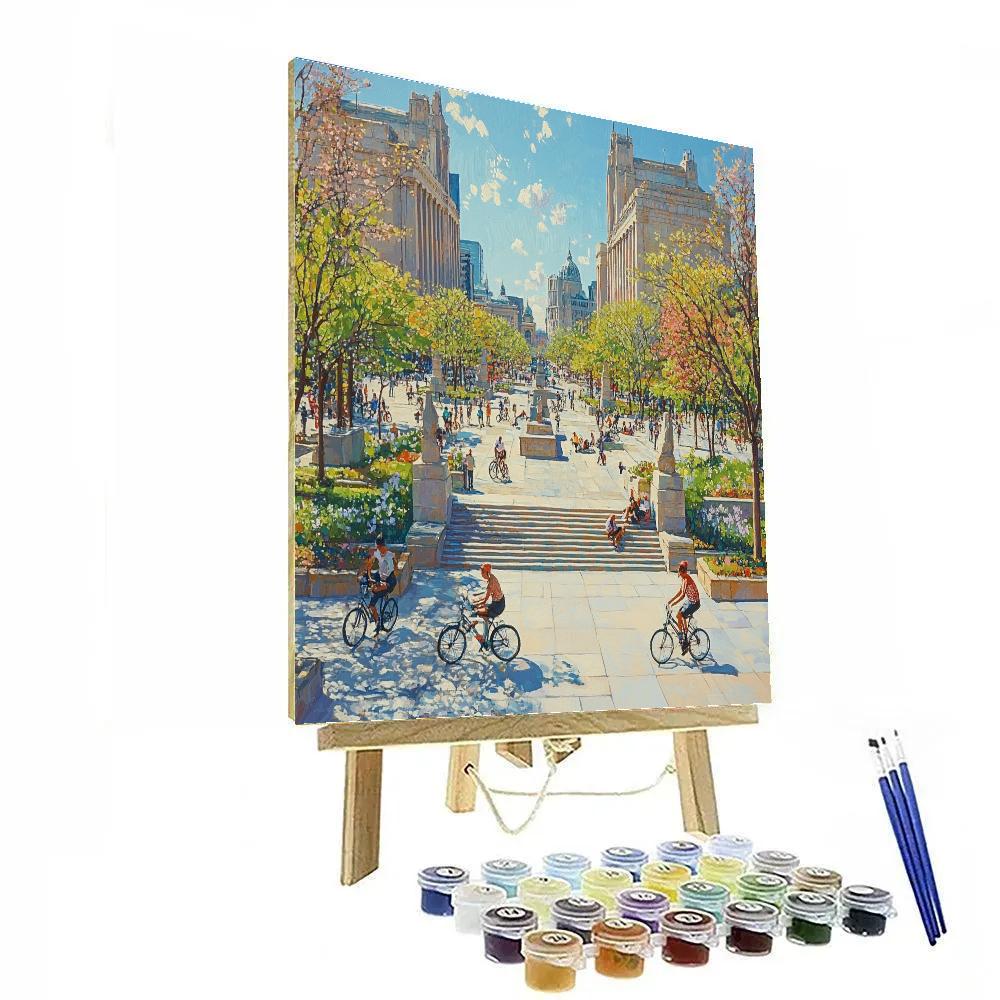 Museum Quarter Courtyard Amsterdam Netherlands Paint by numbers kits