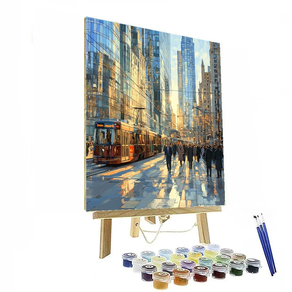 Shadow Of The Financial District Toronto Canada DIY paint by numbers