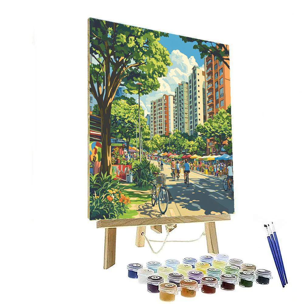 Metropolitan Greenway Bogotá Colombia Paint by numbers kits