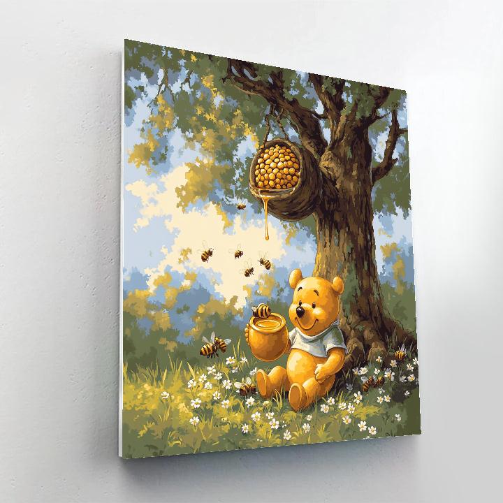 Winnie The Pooh Honey Tree Afternoon Disney Inspired Paint by numbers art