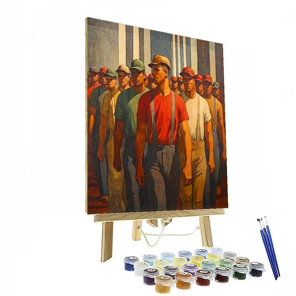 Diego Rivera Inspired Worker Choir Painting by numbers kit
