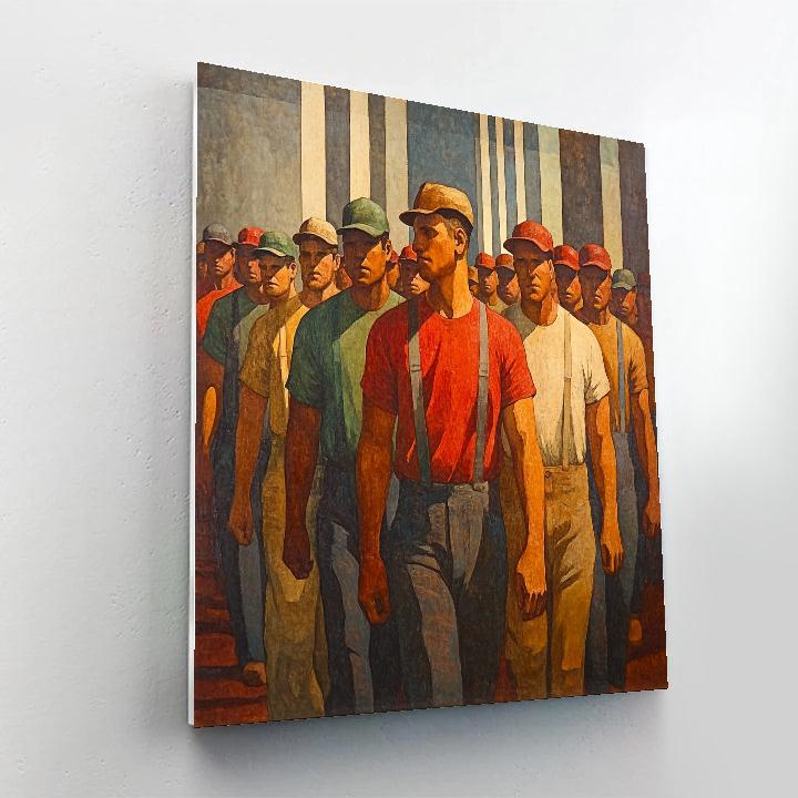 Diego Rivera Inspired Worker Choir Painting by numbers kit