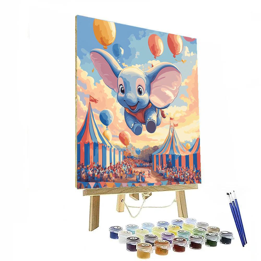 Dumbo Circus Tent Sky Soar Disney Inspired Paint by numbers kits
