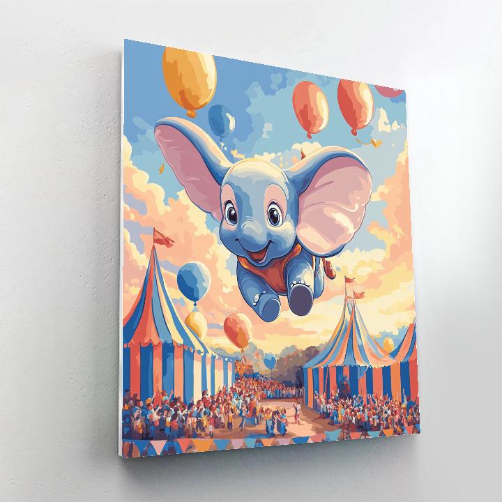 Dumbo Circus Tent Sky Soar Disney Inspired Paint by numbers kits