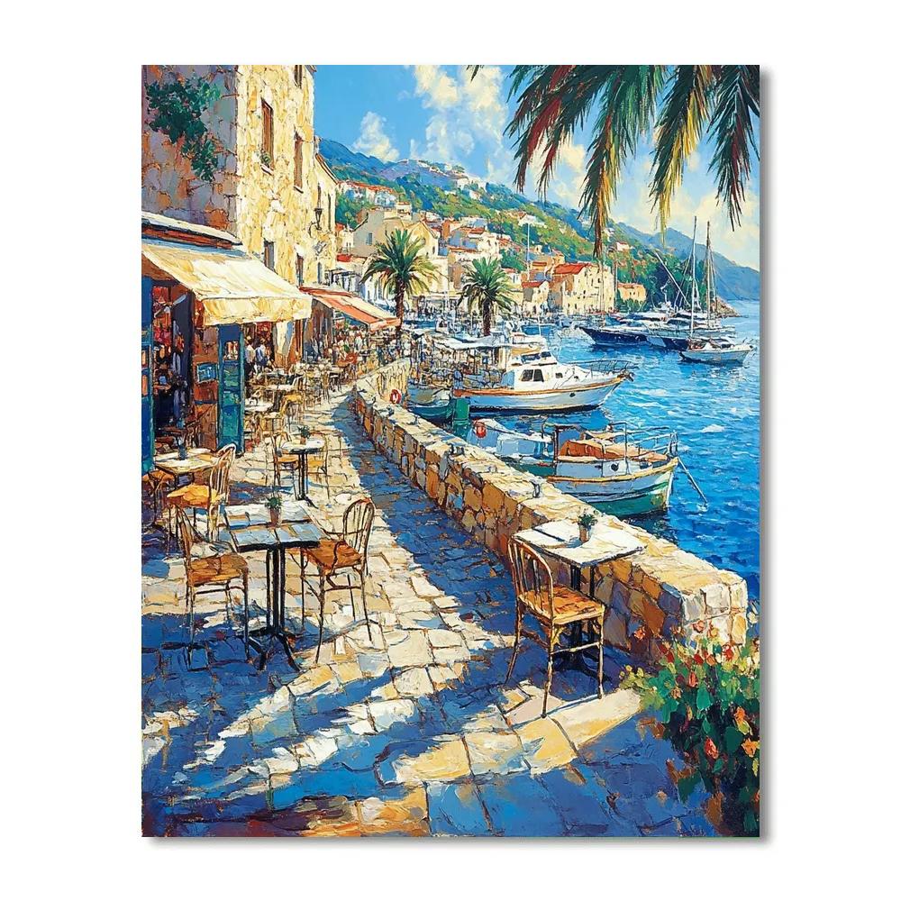 Old Port Harborfront Beirut Lebanon Painting by numbers kit