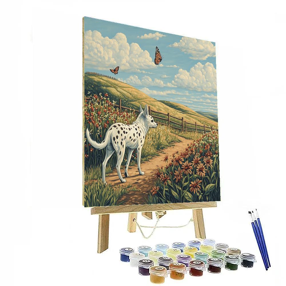 Perdita Countryside Flower Path Watch Disney Inspired DIY paint by numbers