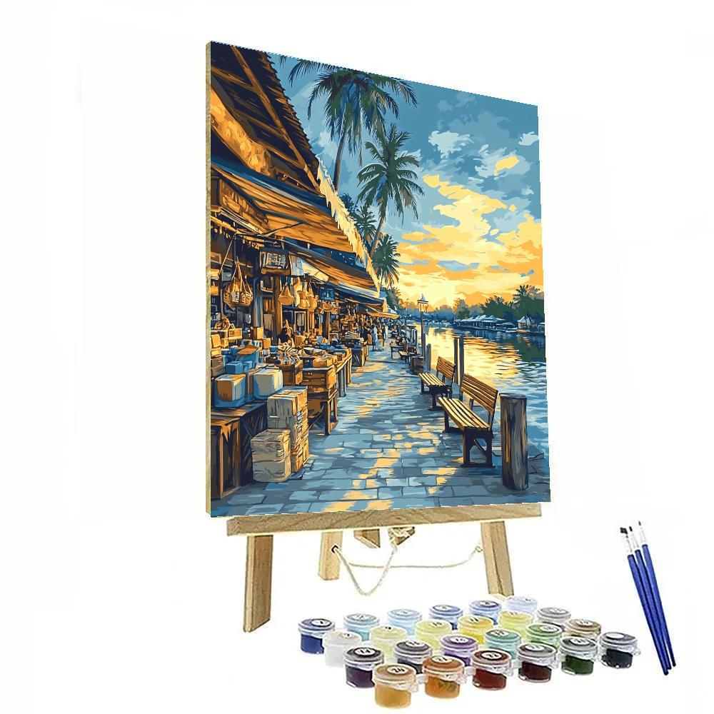 Canal Walk Cape Town South Africa Paint by numbers art