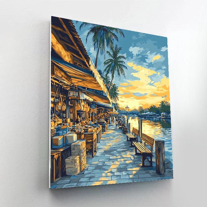 Canal Walk Cape Town South Africa Paint by numbers art