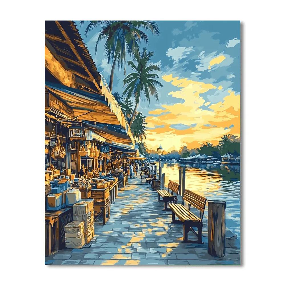 Canal Walk Cape Town South Africa Paint by numbers art