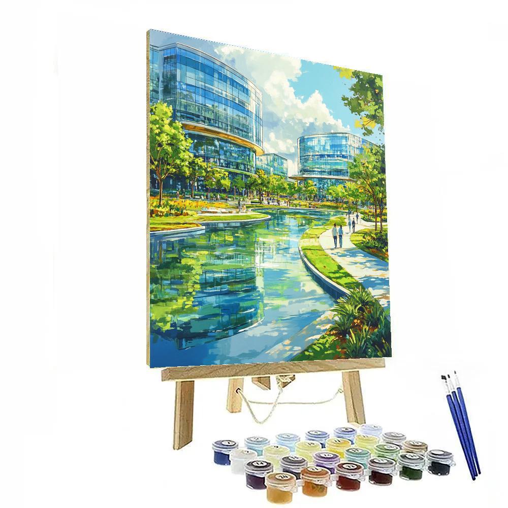 Science Park Riverside Singapore Number painting