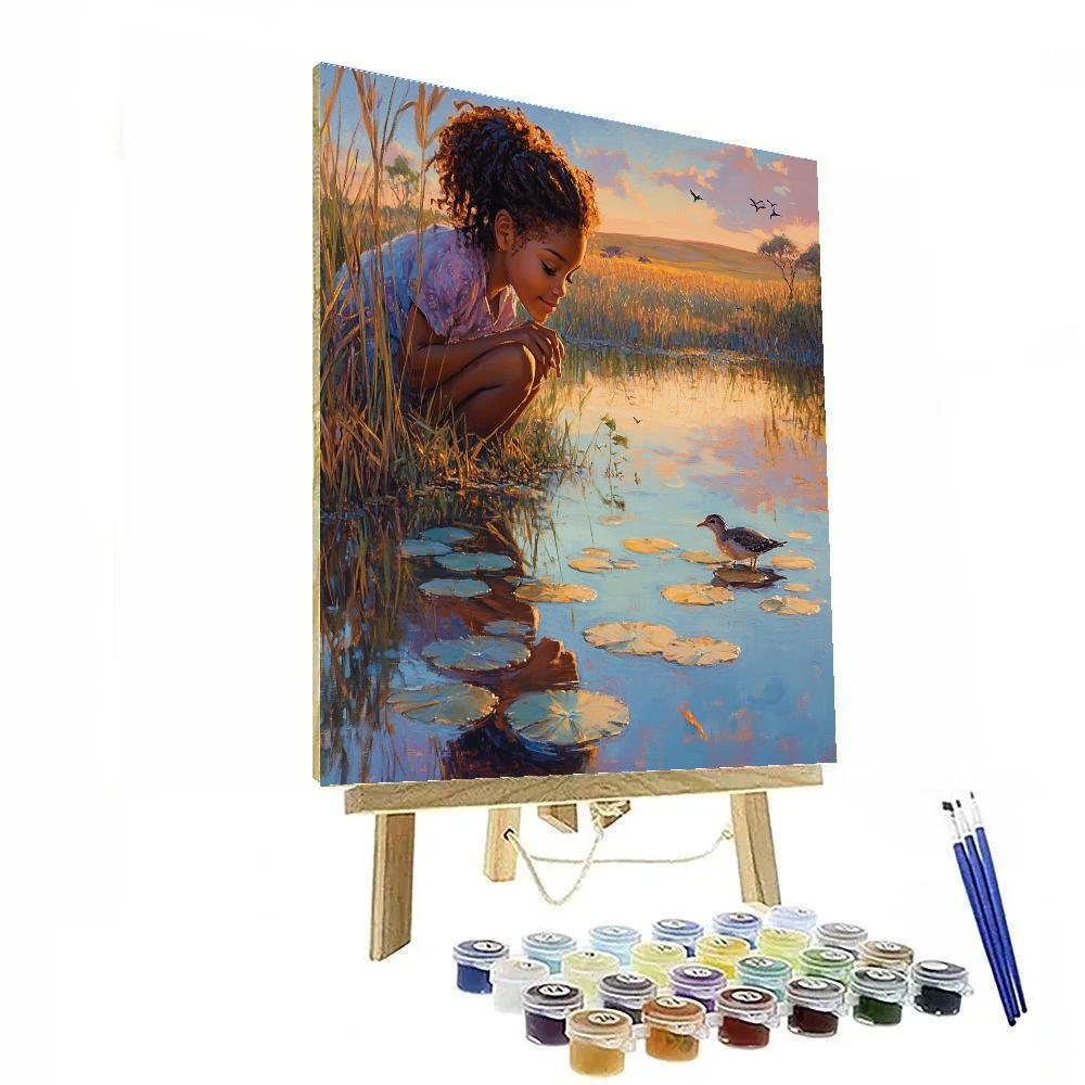 Nala Watering Hole Reflection Disney Inspired Painting by numbers kit