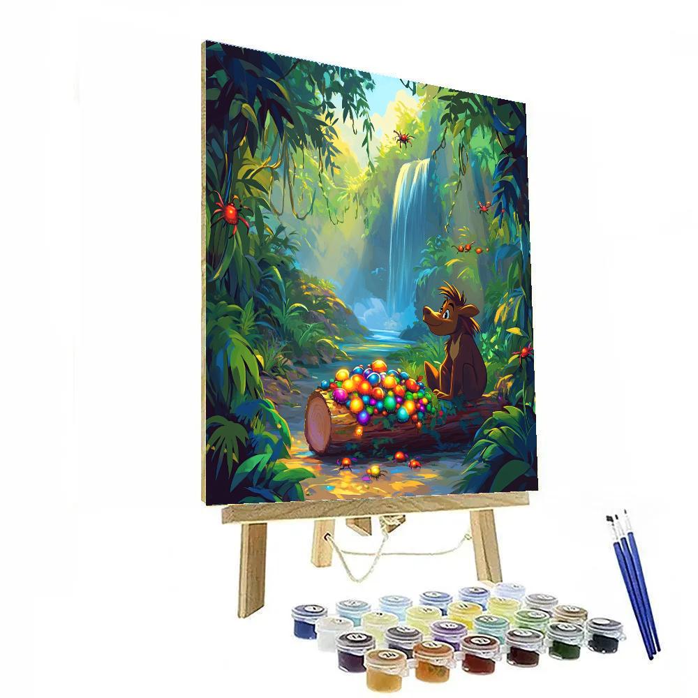 Pumbaa Jungle Bug Feast Disney Inspired Numbered painting kits