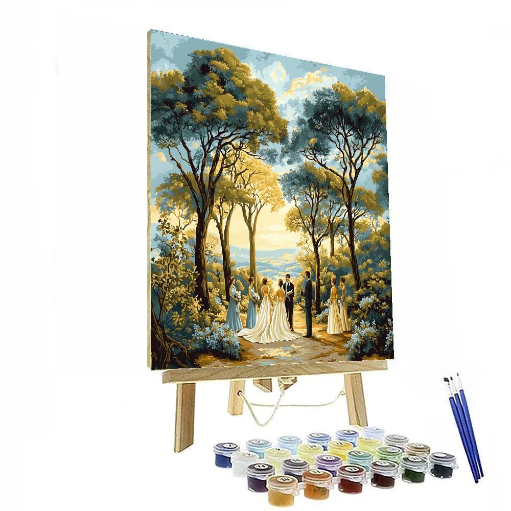 Gainsborough Inspired Pastoral Wedding paint by numbers