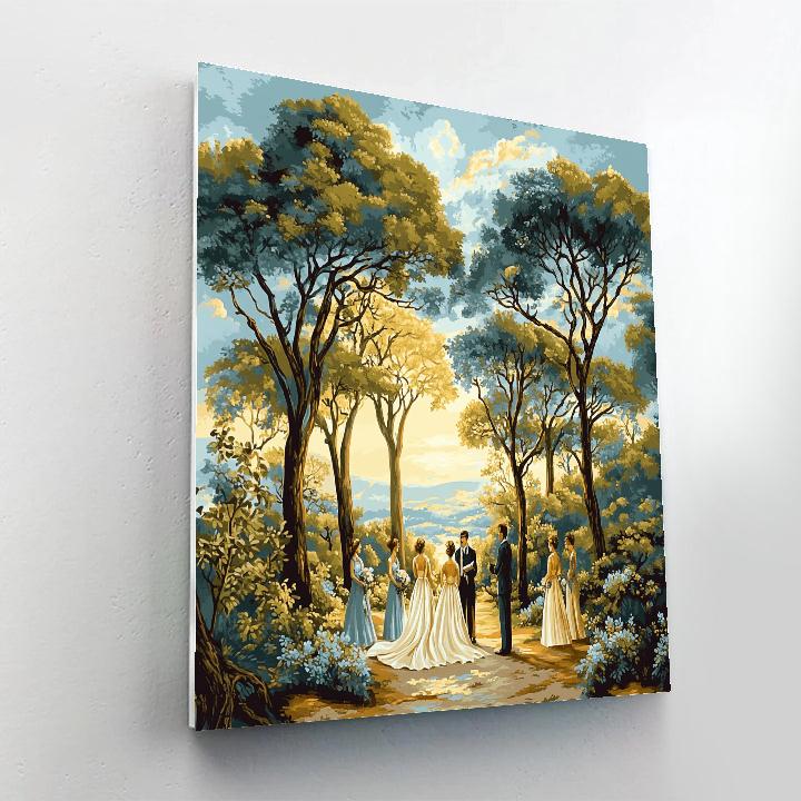 Gainsborough Inspired Pastoral Wedding paint by numbers