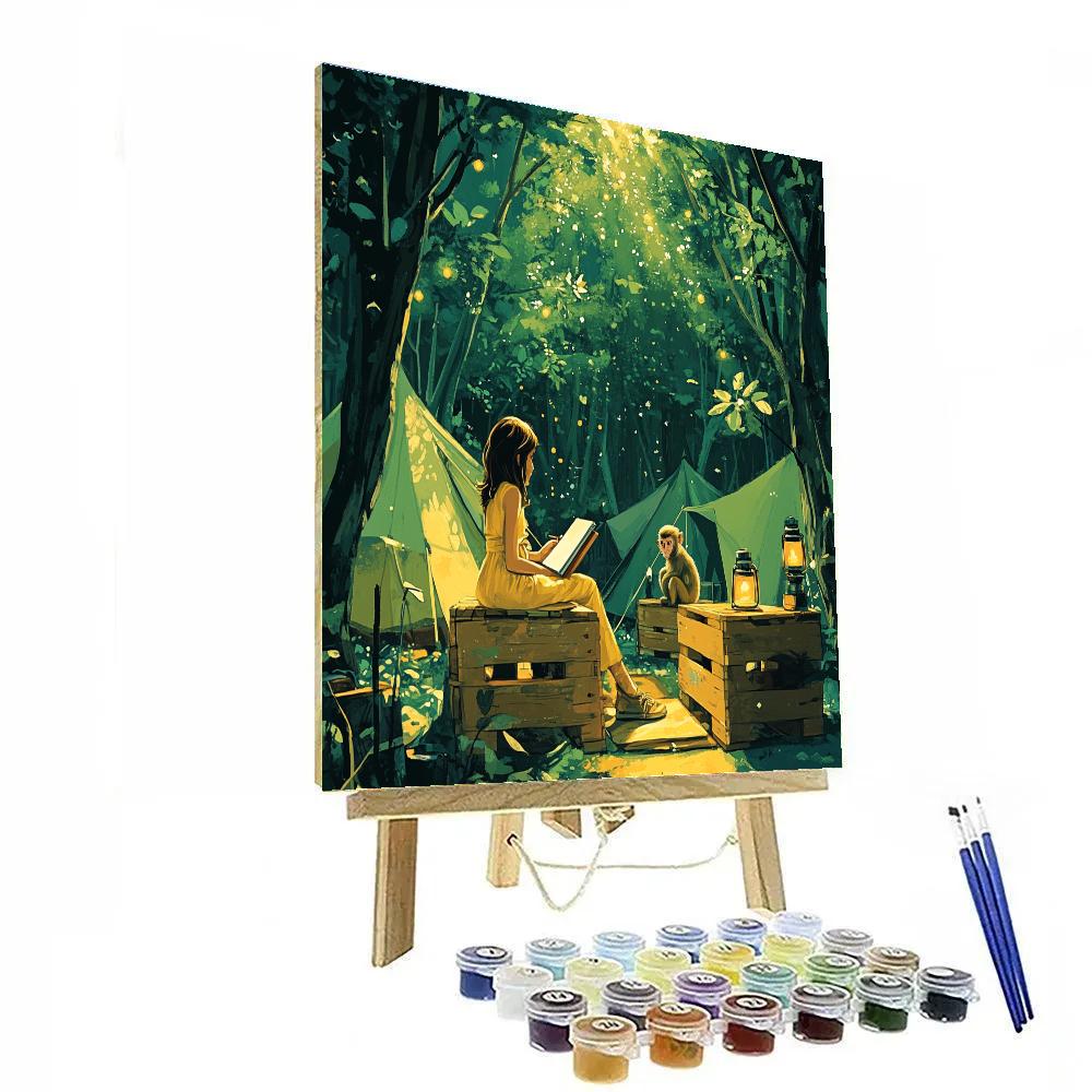 Jane Porter Sketchbook Jungle Camp Disney Inspired paint by number