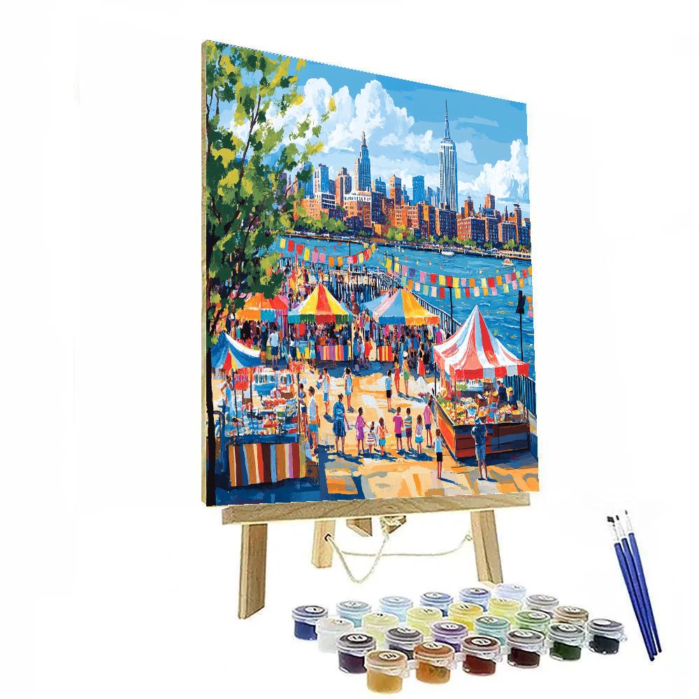 Festival Pier Toronto Harbourfront Canada paint by number