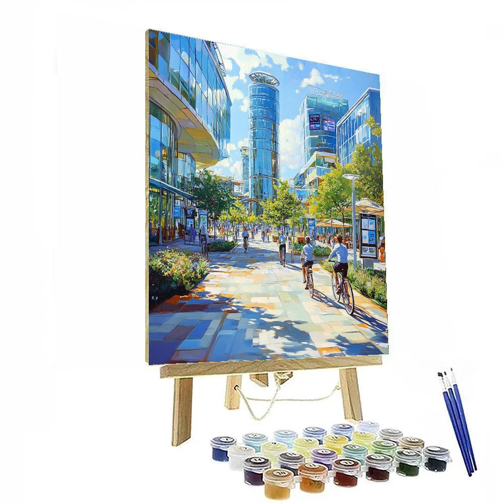 Tech Corridor Walk Seoul Pangyo South Korea painting number kit