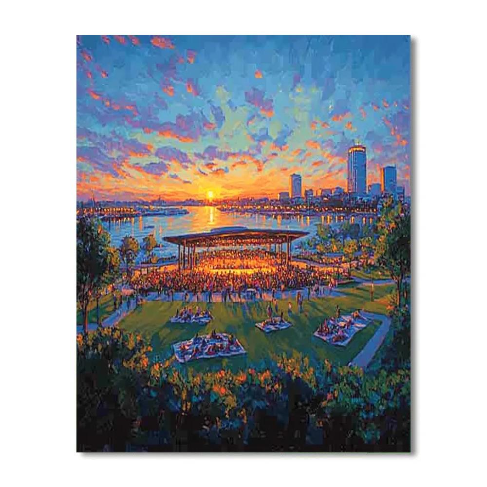 Bayfront Amphitheater Hong Kong West Kowloon paint by number