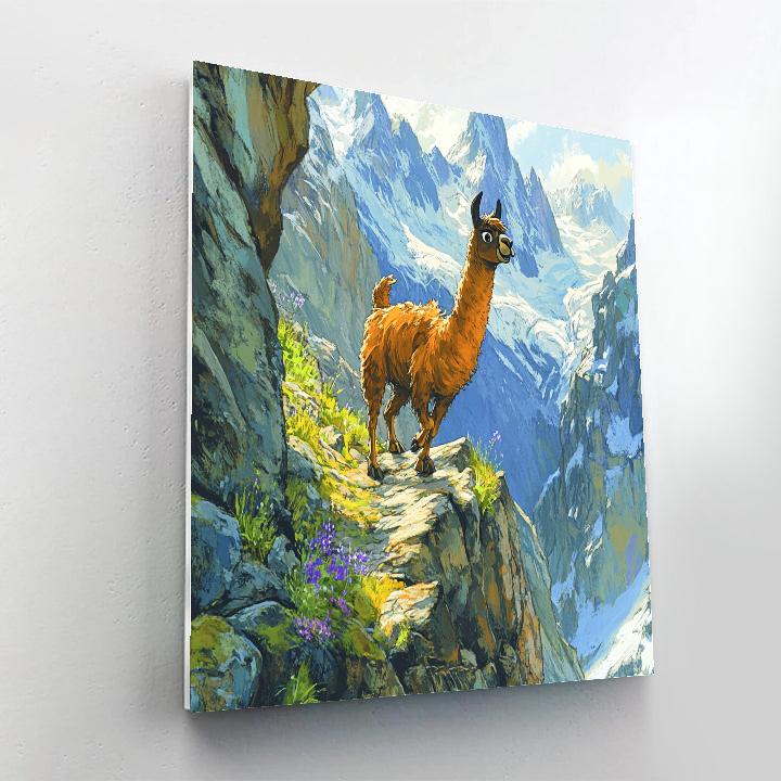 Kuzco Llama Mountain Switchback Stroll Disney Inspired Paint by numbers kits