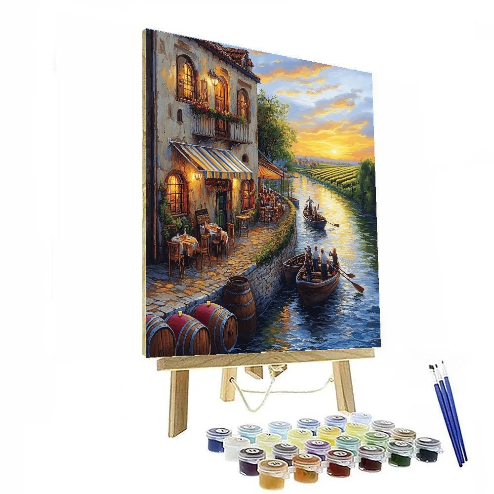 Douro Riverside Wine Quays Porto Portugal paint by numbers