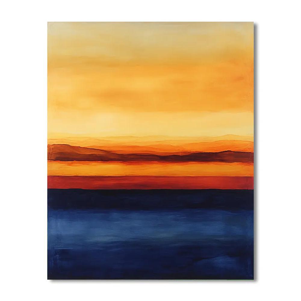 Rothko Inspired Evening Sky Number painting