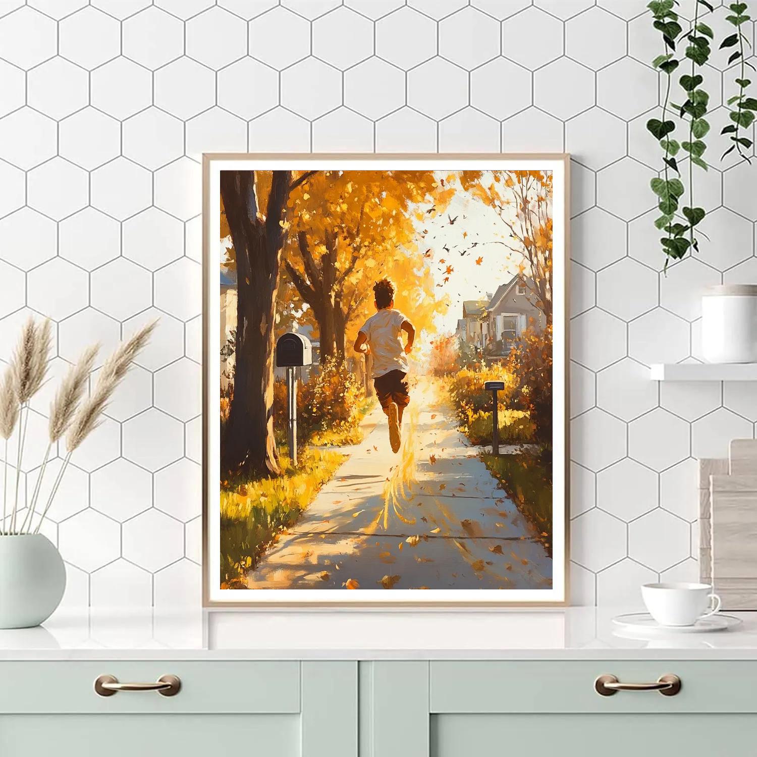 Dash Suburban Sidewalk Sprint Disney Inspired paint by numbers