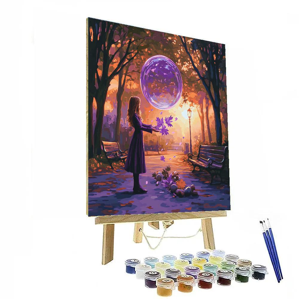 Violet Force Field Park Practice Disney Inspired paint by color