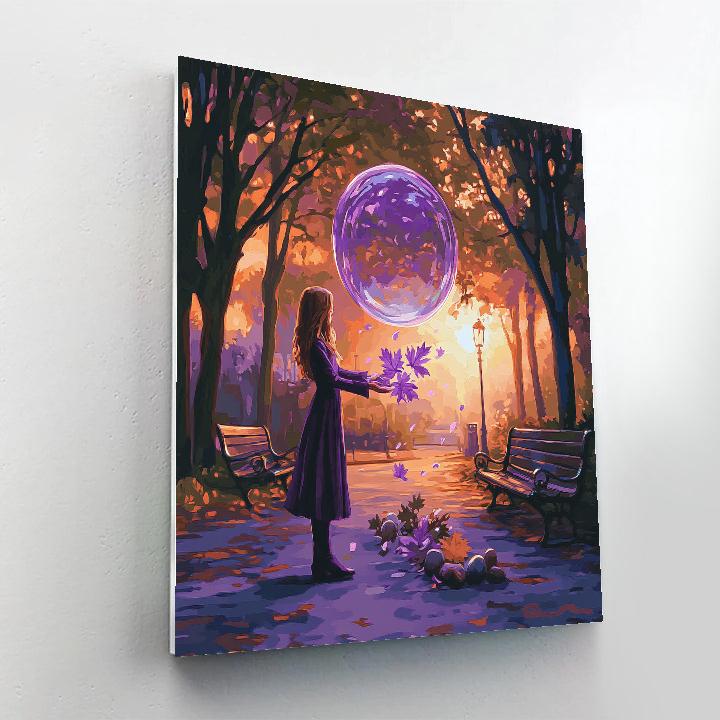 Violet Force Field Park Practice Disney Inspired paint by color