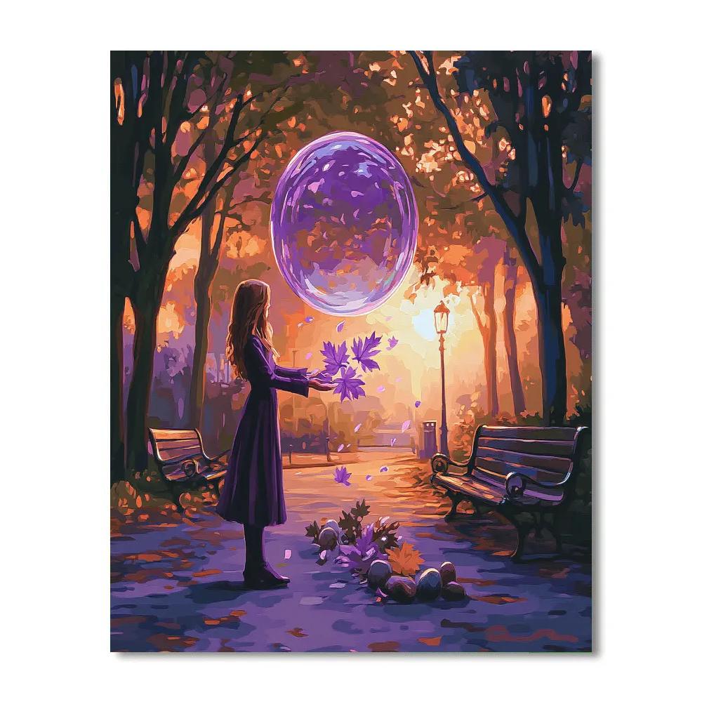 Violet Force Field Park Practice Disney Inspired paint by color